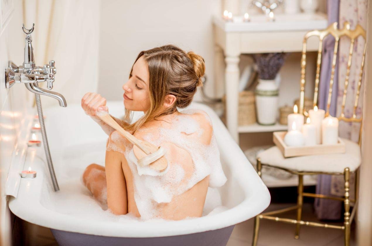 111MedCo BPO bar on bathroom counter illustrates daily skincare use.