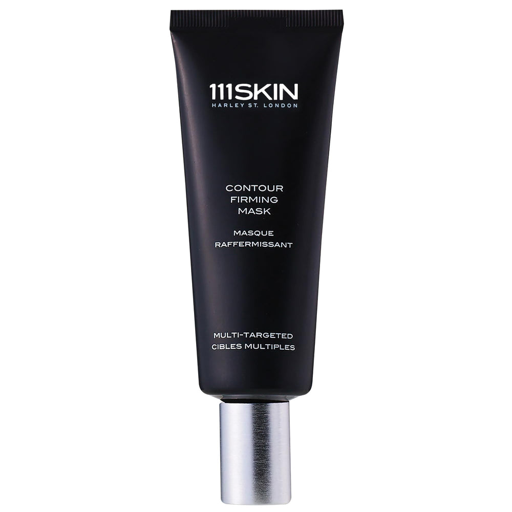 111SKIN Black Diamond Contour Firming Mask bottle close-up for overnight hydration.