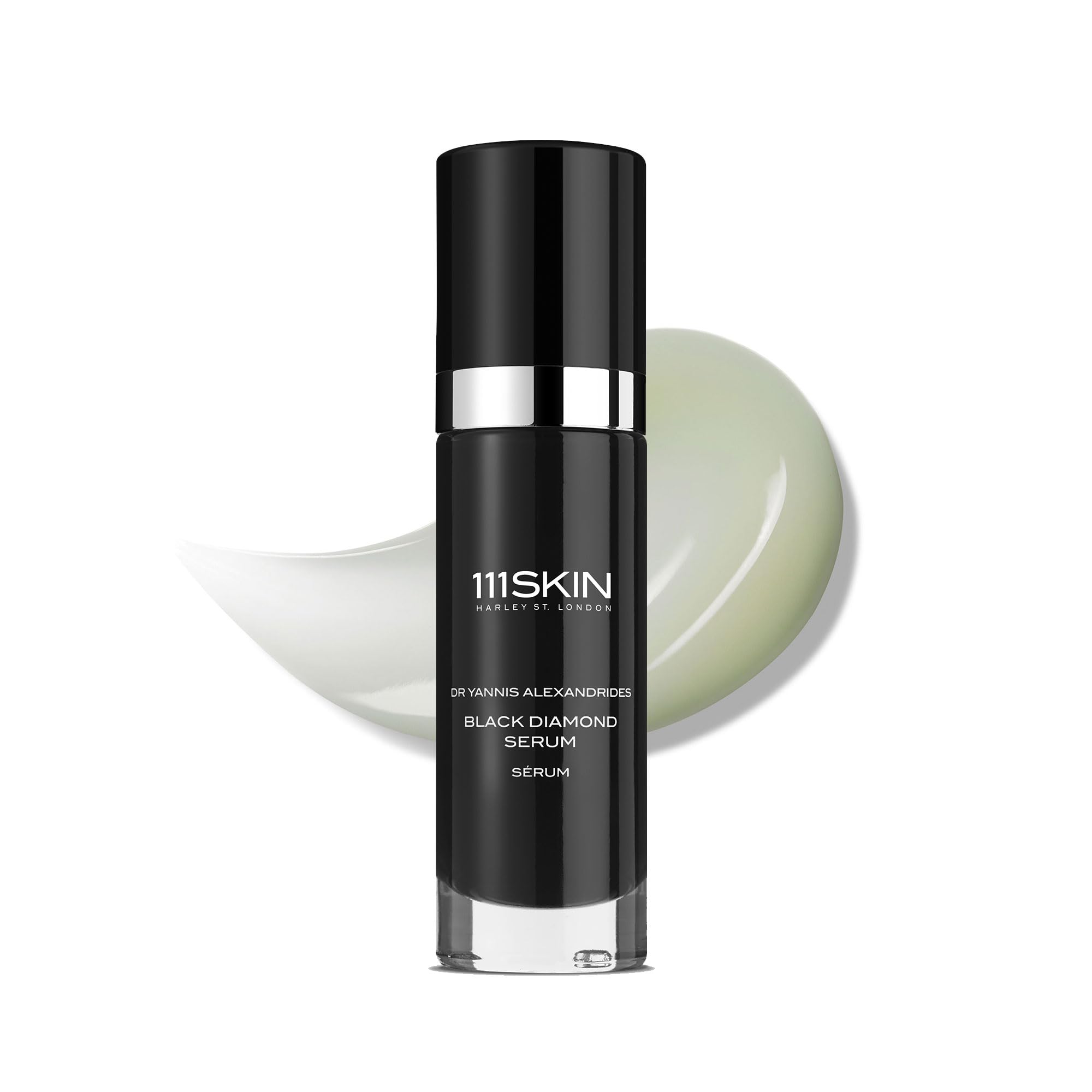 111SKIN Black Diamond Serum bottle close-up showing premium packaging for hydration and refinement