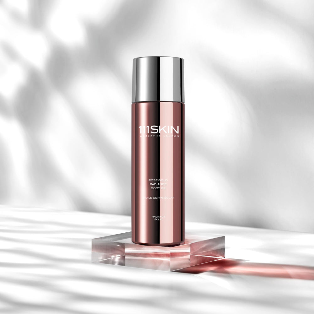 111SKIN Oil texture swirl on skin demonstrating quick absorption