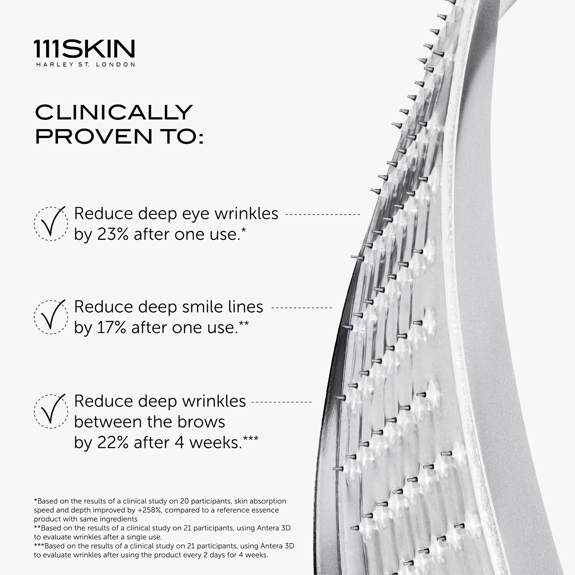 111SKIN overnight patch targets forehead and lines for targeted care