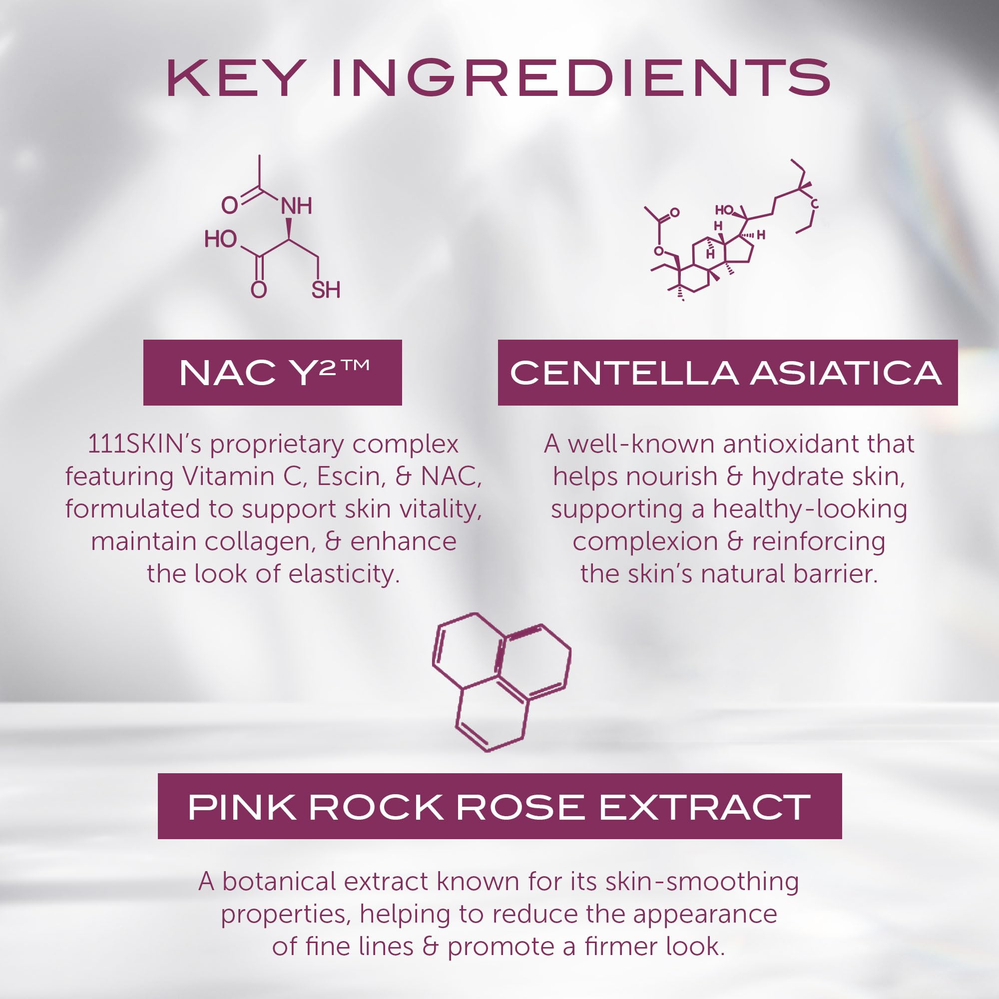 111SKIN NAC Y2 on hand; smooth absorption for a calm complexion.
