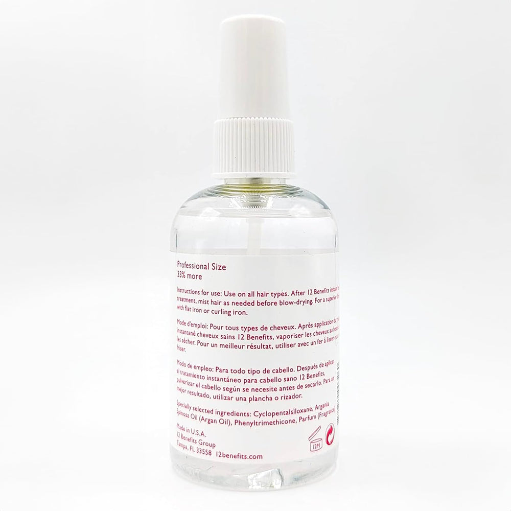 12 Benefits Rapid Blowout packaging front showcases a practical 4 oz bottle.