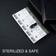 Yes Needle sterilized cartridges come sealed for hygienic use.