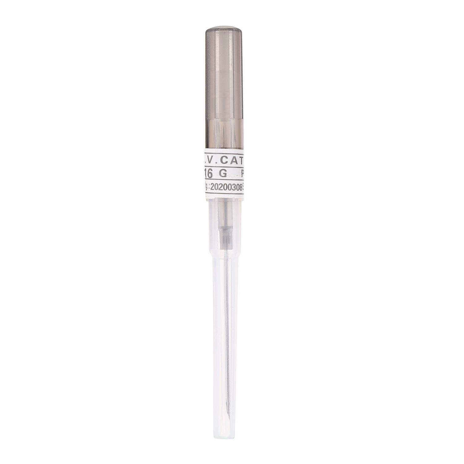 16G catheter needles for IV start kit, individually wrapped for hygiene.