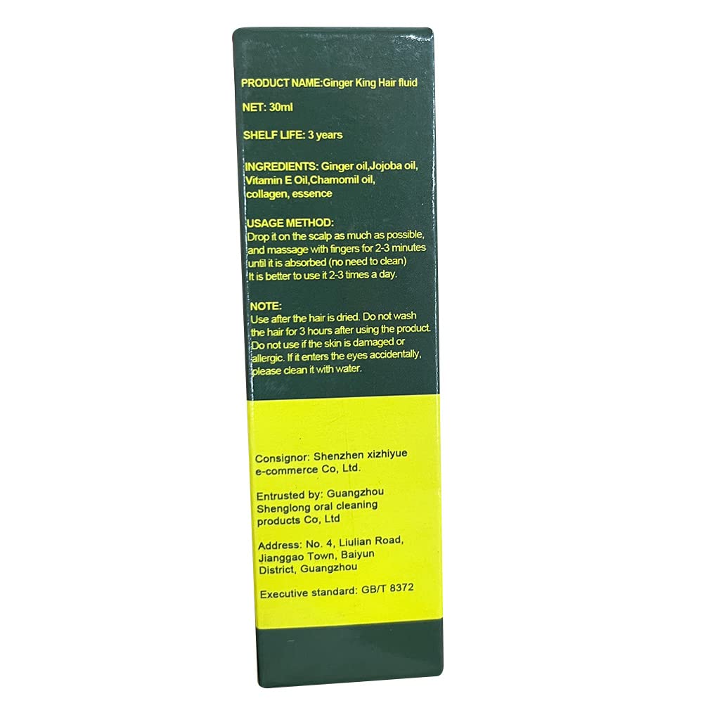 1DFAUL Ginger Hair Growth Germinal Oil after-use shine