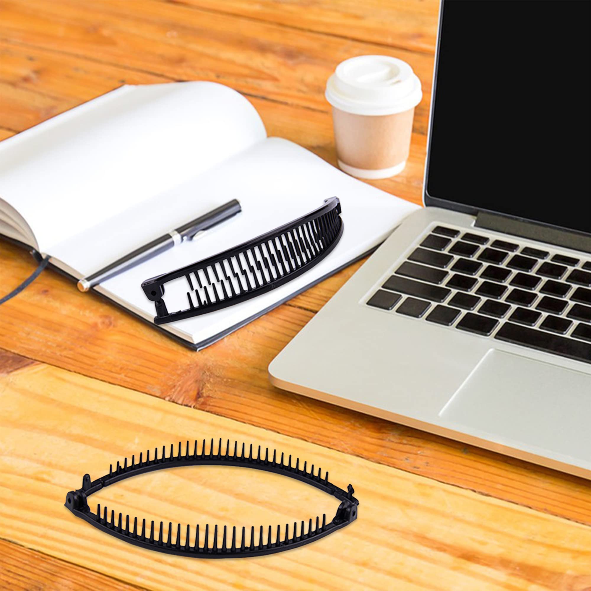 1st Choice Clincher fishtail clip adds secure grip on various hair textures.