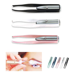 1st Choice LED lighted tweezer blades close-up for precise plucking