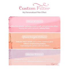 2aN dual color face blusher soft-focus powder smooths texture for even tone.