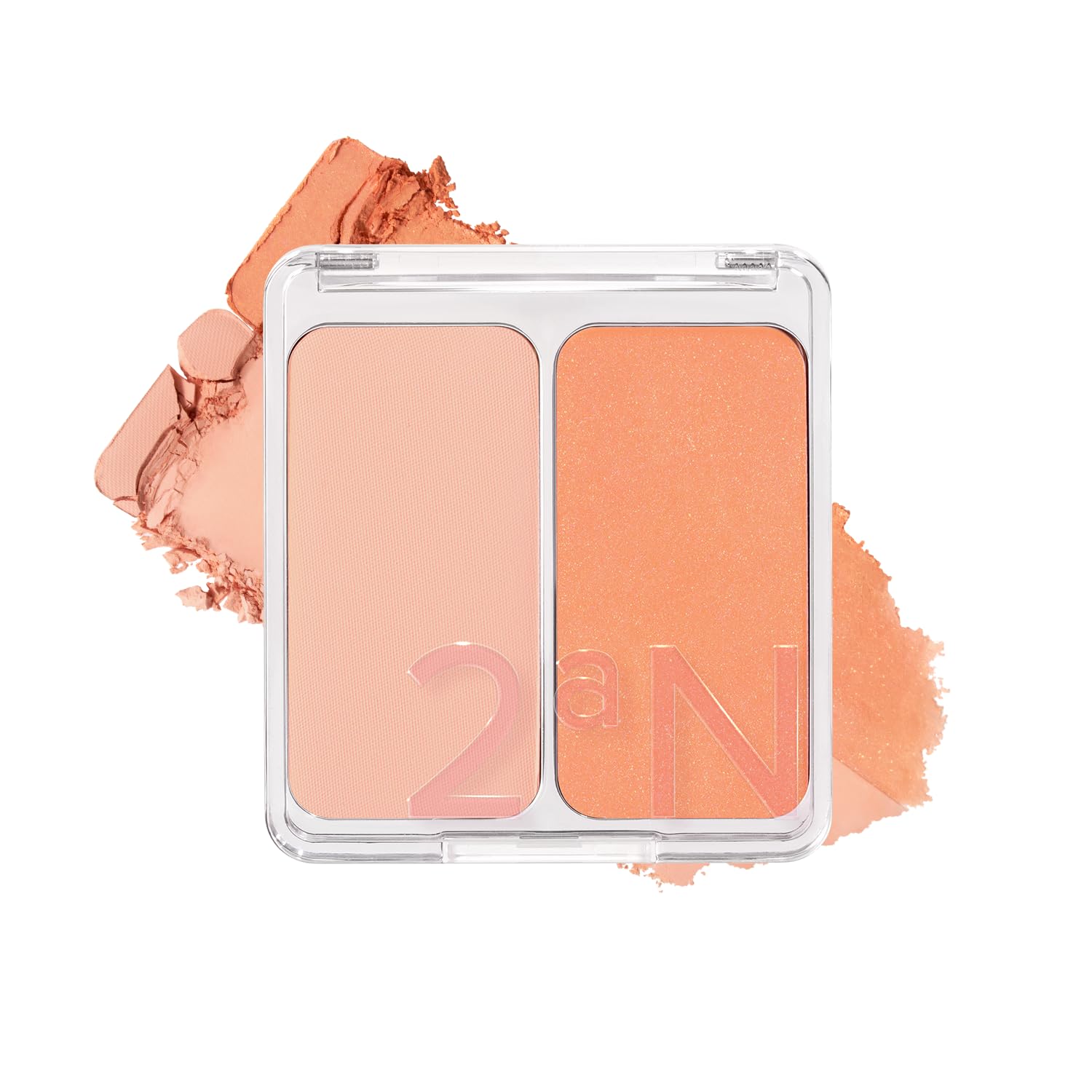 2aN Dual Color Face Blusher soft focus finish smooths skin texture