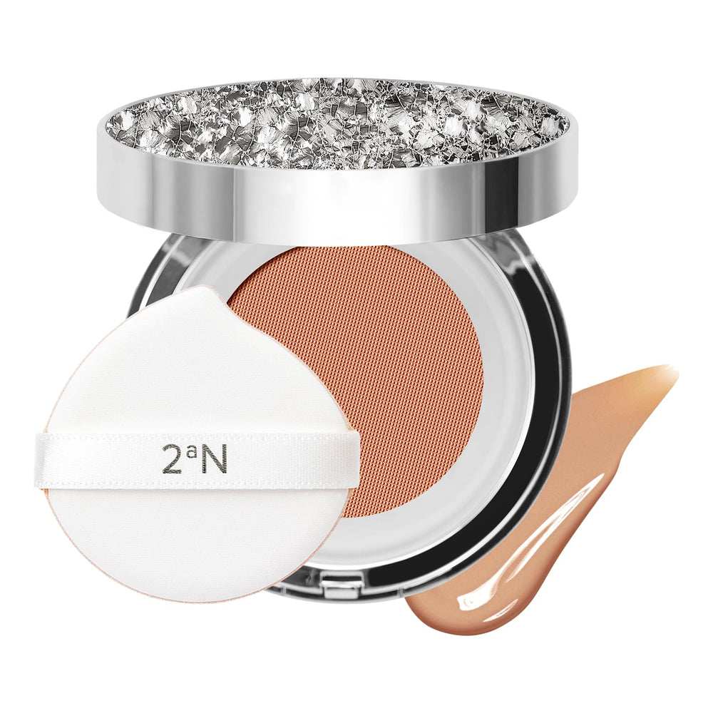 2aN Gleaming Tension Cushion compact front view for portable, flawless coverage