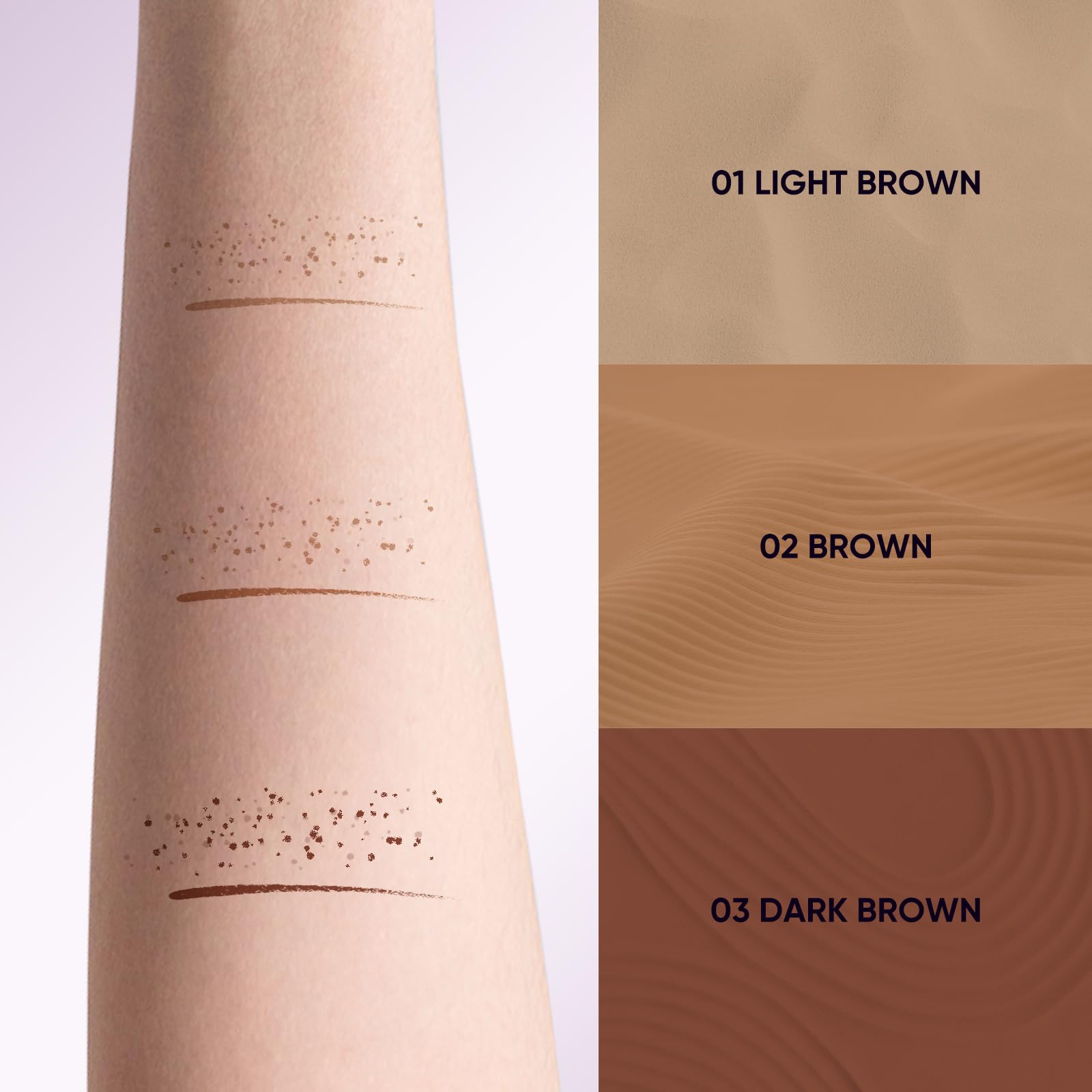 2CHILL freckle stamp end creates natural freckles in seconds.