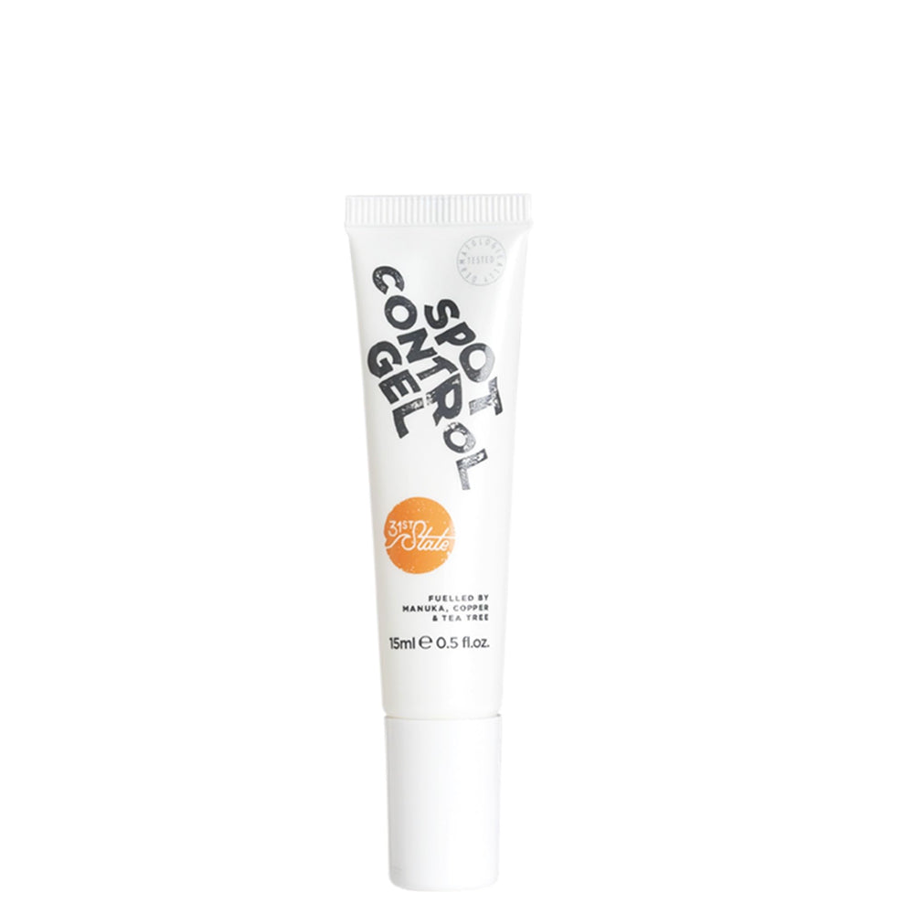 31st State Spot Control Gel bottle front shows clear gel for quick redness relief