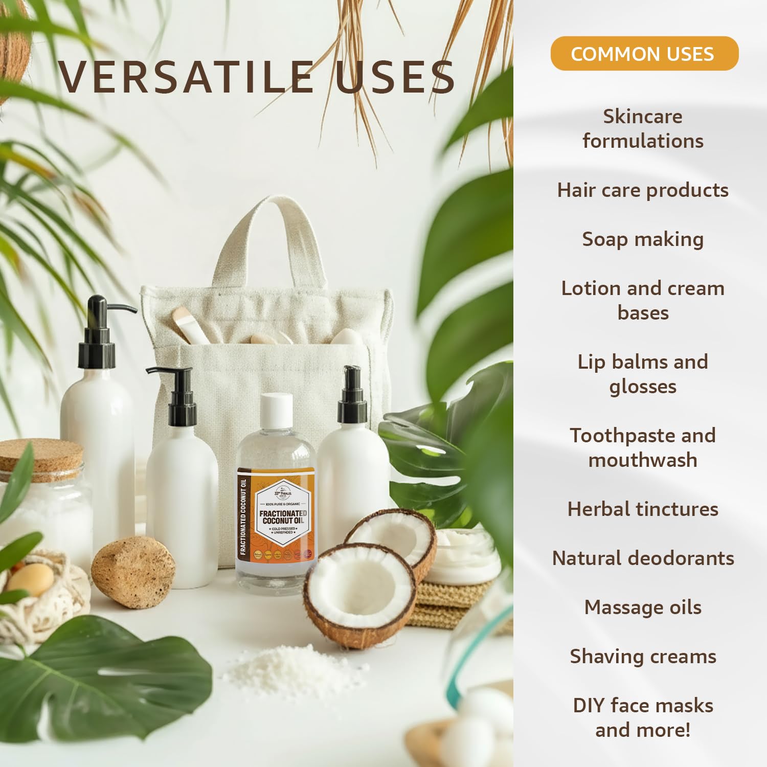 33rd Parallel Soap Co. coconut oil pour highlights easy topical application.