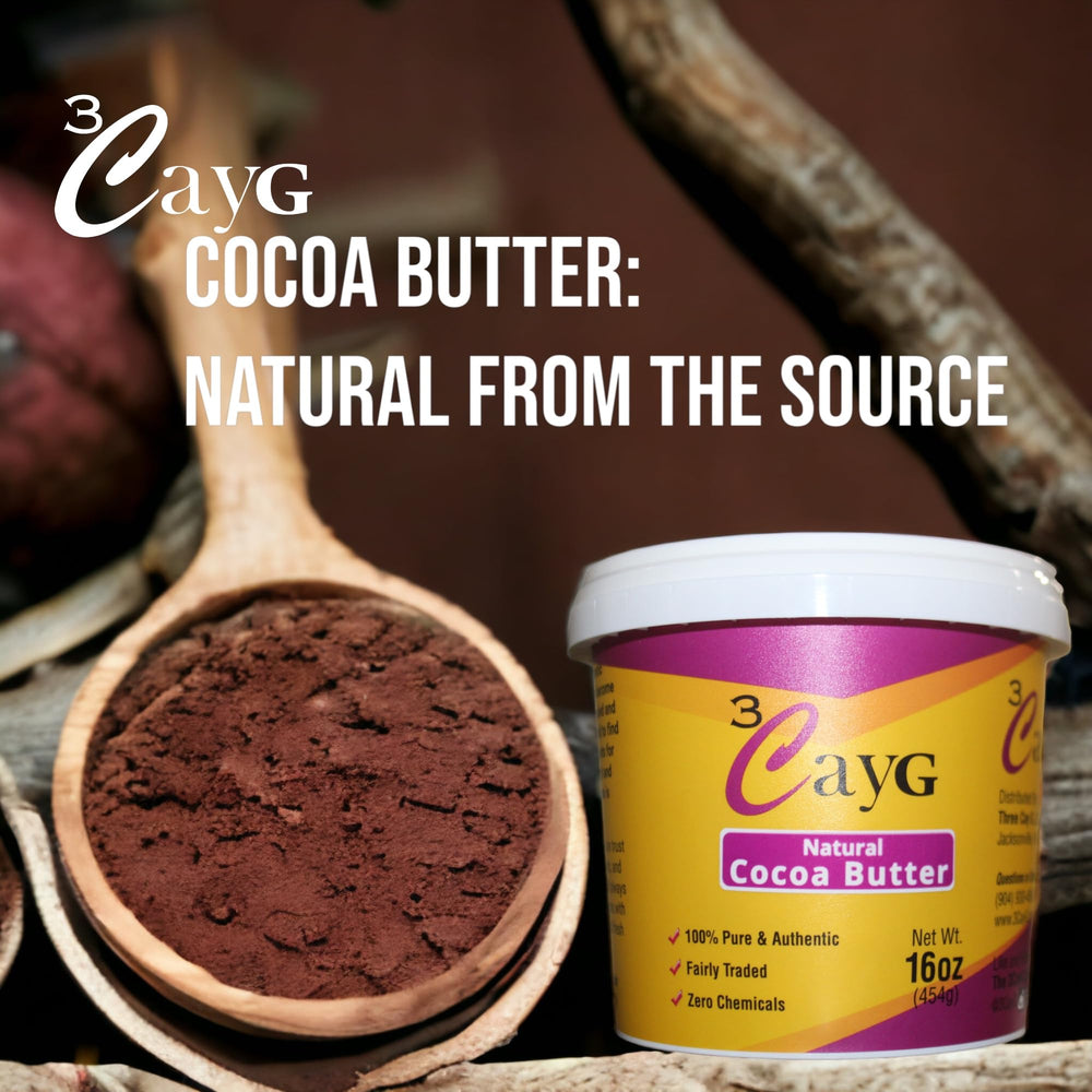 3CAYG Cocoa Butter for DIY skincare like lip balm