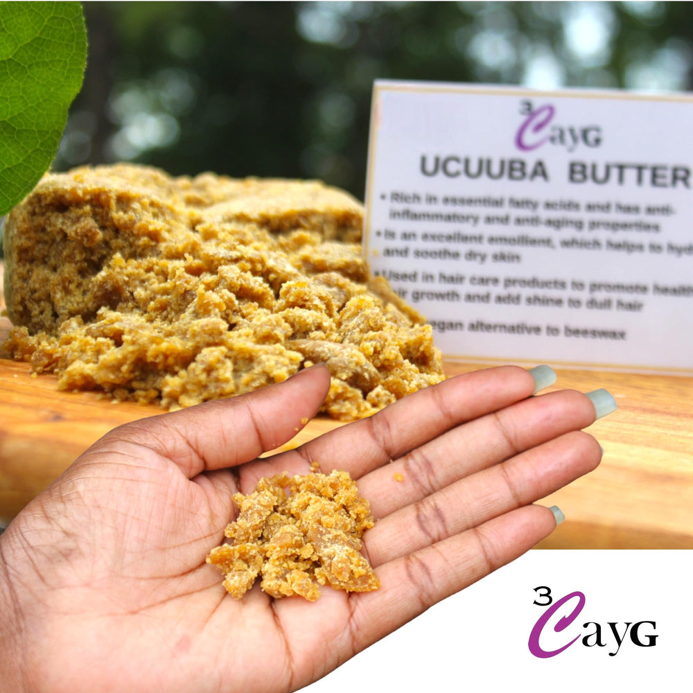 Close-up of 3CAYG Ucuuba Butter's natural, unrefined texture.