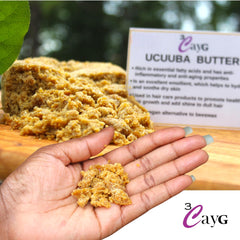 Close-up of 3CAYG Ucuuba Butter's natural, unrefined texture.