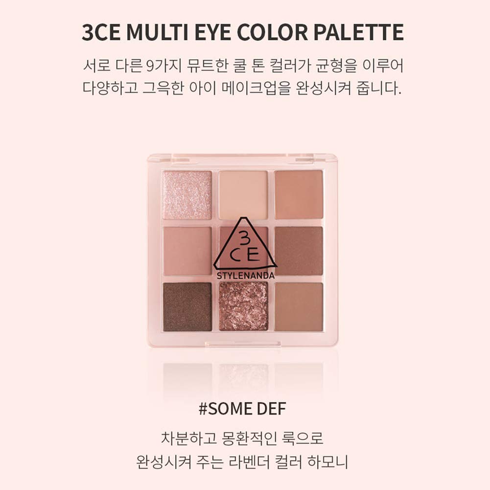 3CE Some DEF 9colors swatch-02 illustrates versatile shade range for daytime wear