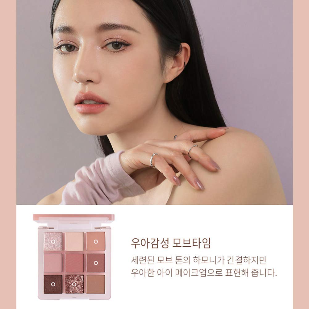 3CE Some DEF 9colors swatch-04 highlights creamy texture for smooth application