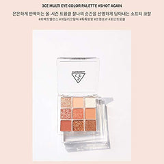 3CE Multi Eye Color Palette delivers sparkling color with creamy texture and easy blending.