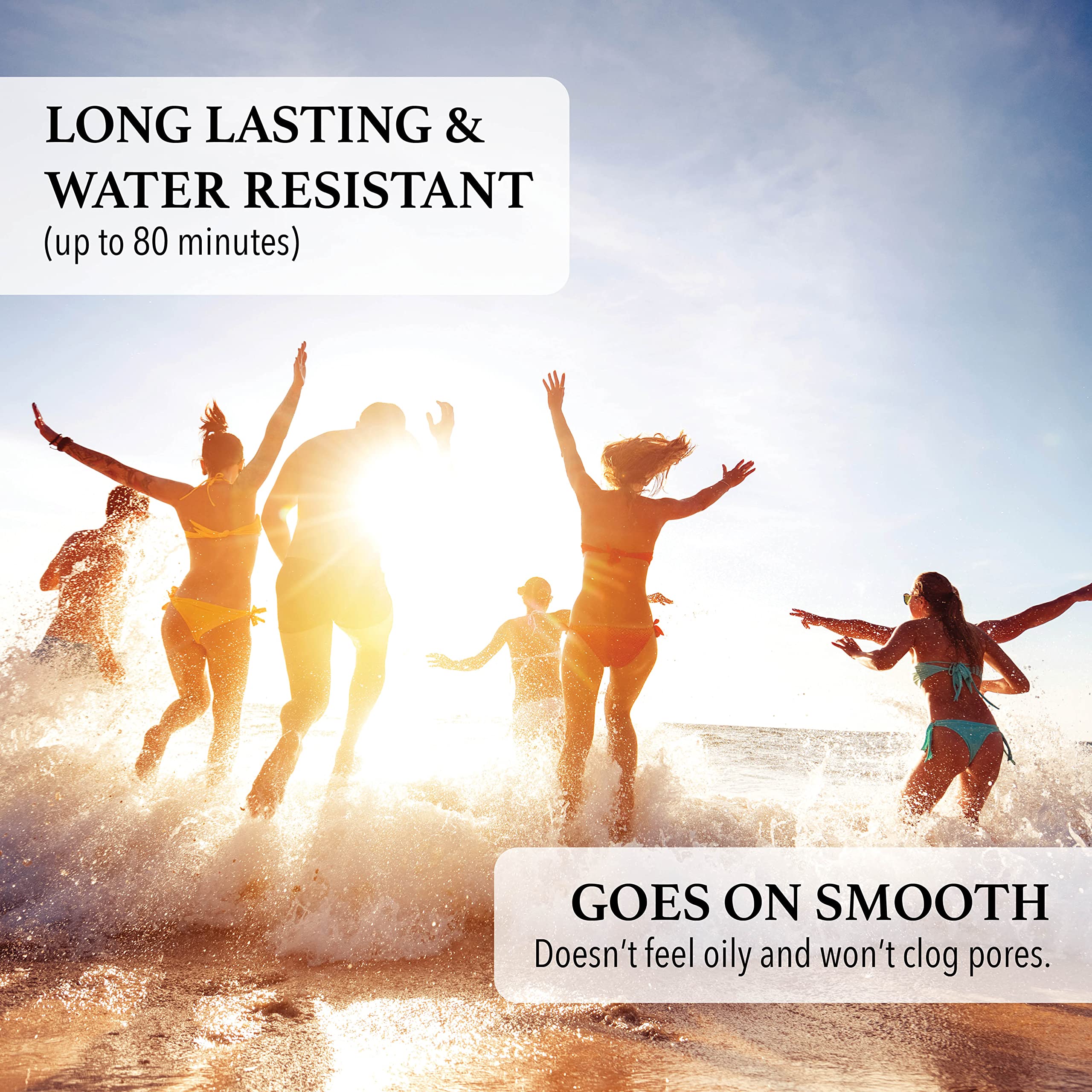 3rd Rock Sunblock spread on skin with even coverage