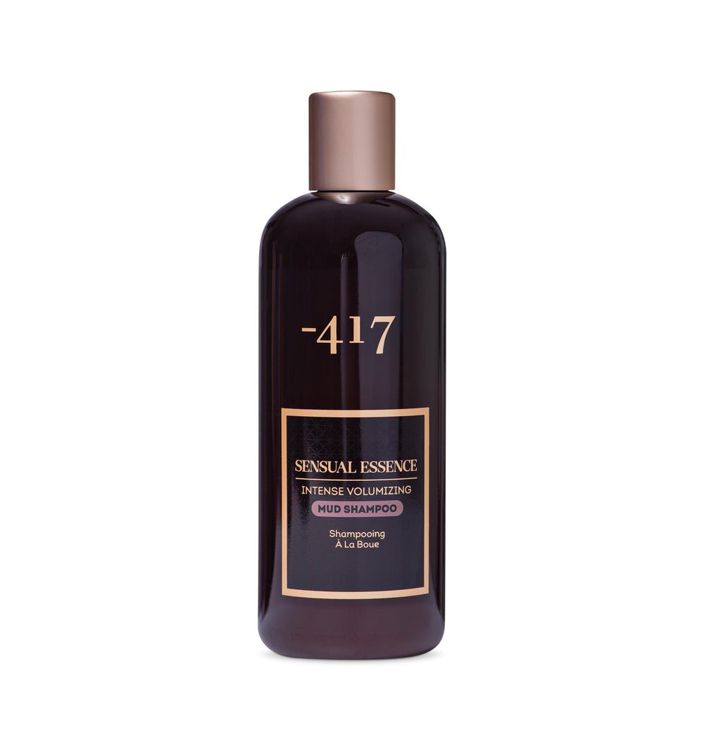417 Dead Sea Catharsis Mud Shampoo bottle close-up showing avocado oil for dry scalp
