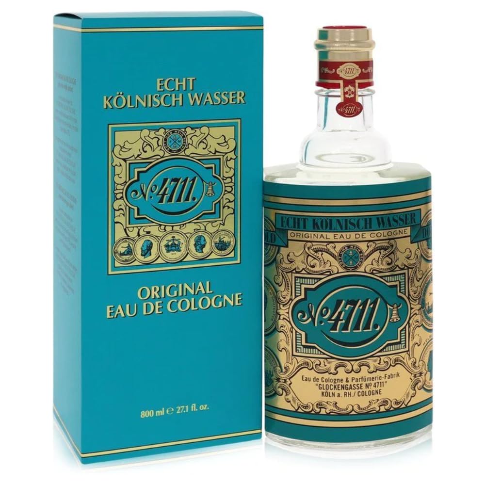 4711 Cologne bottle, 27 oz, classic fragrance for everyday freshness