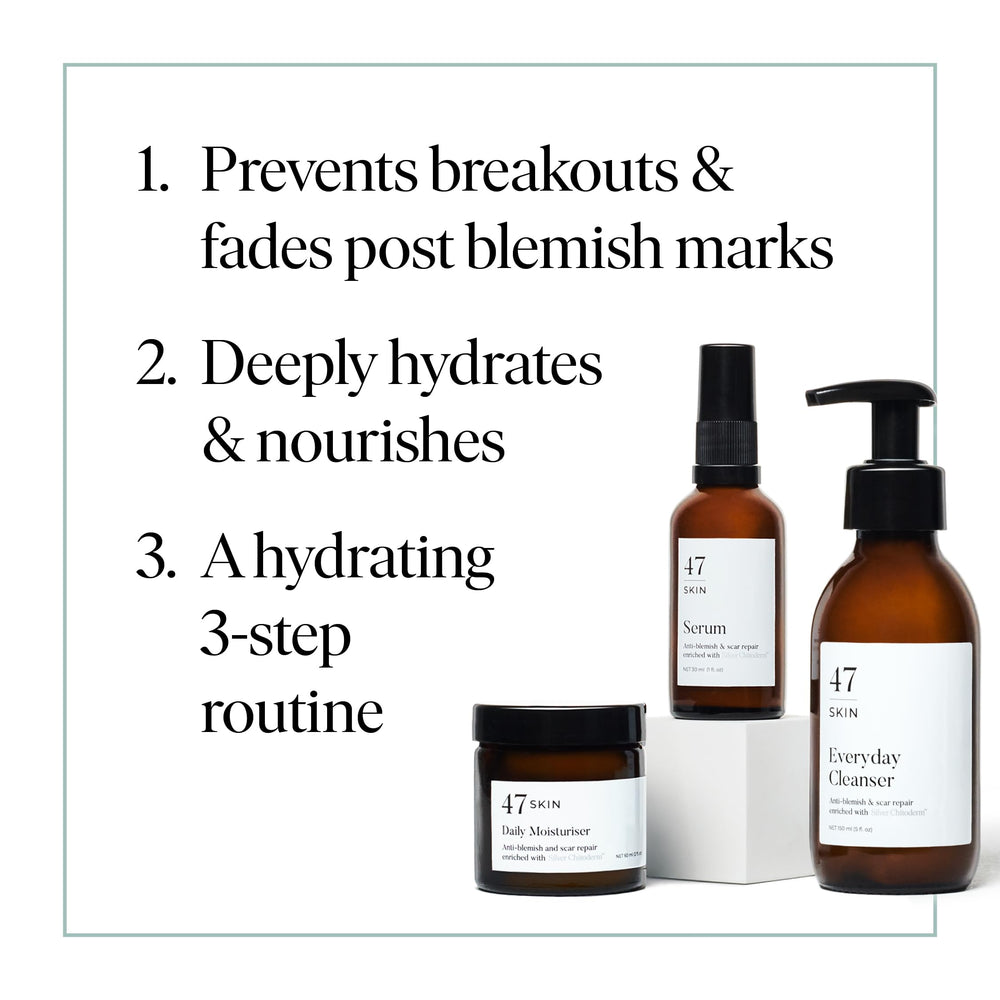 47 Skin Everyday Cleanser pump bottle for gentle cleansing