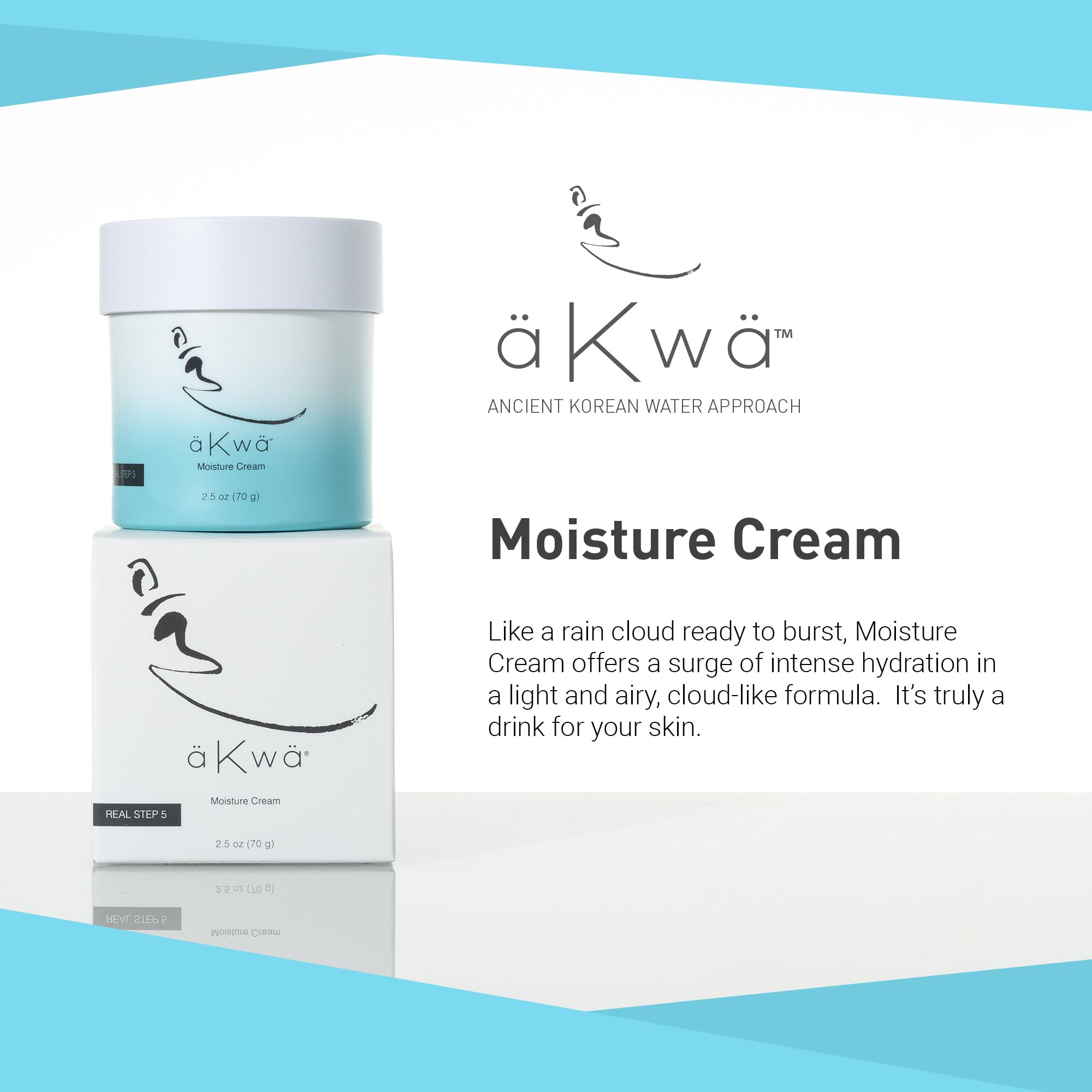 4Life aKwa Moisture Cream texture swatch — creamy, emollient finish for balanced hydration