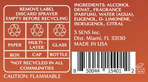 5 SENS Burn For You edp packaging highlights clean ingredients and eco-friendly design
