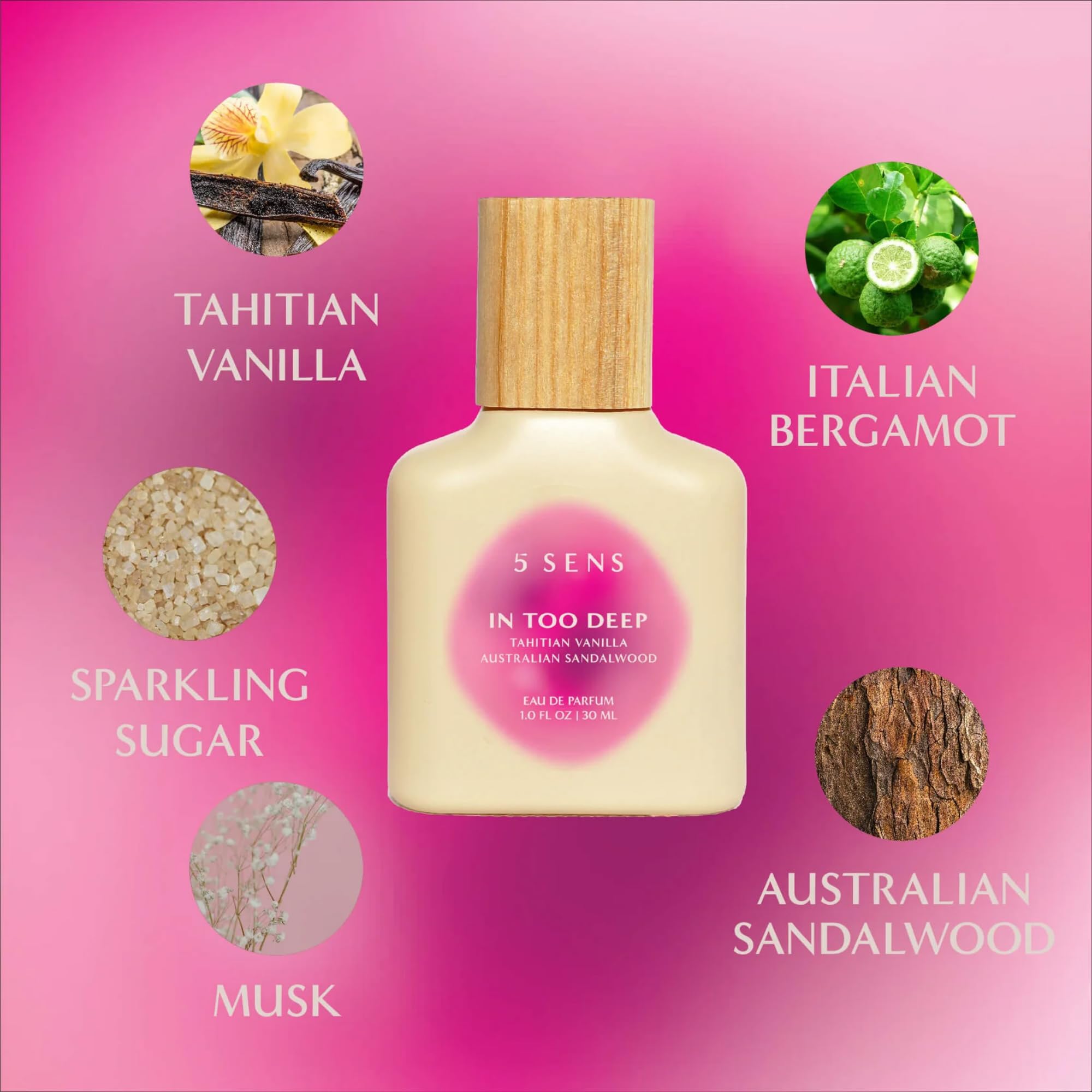 5 SENS In Too Deep vanilla note highlights warm inviting aroma