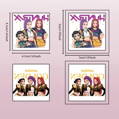 50Pcs Sheets Kpop Demon tattoos ideal for birthday party gift bags.