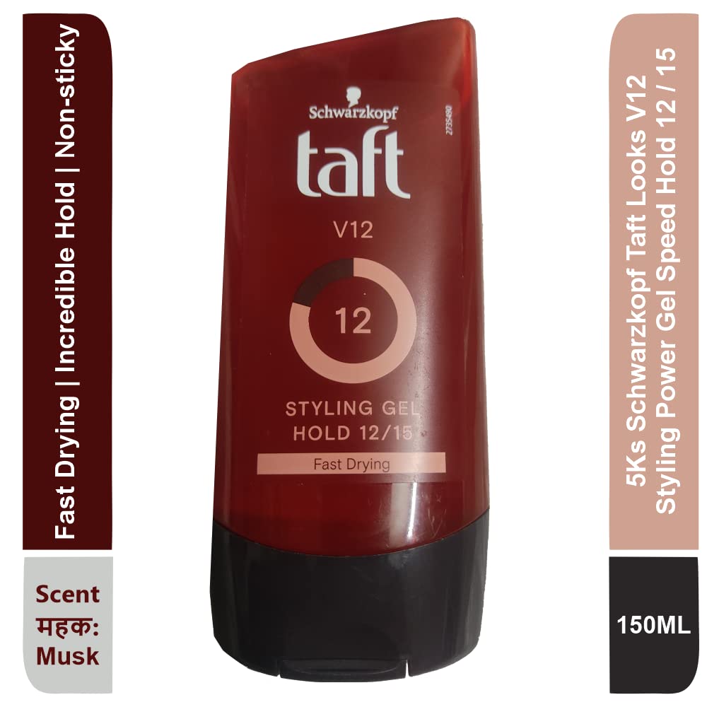 5Ks Taft Looks V12 fast-drying action ideal for easy mornings and lasting style