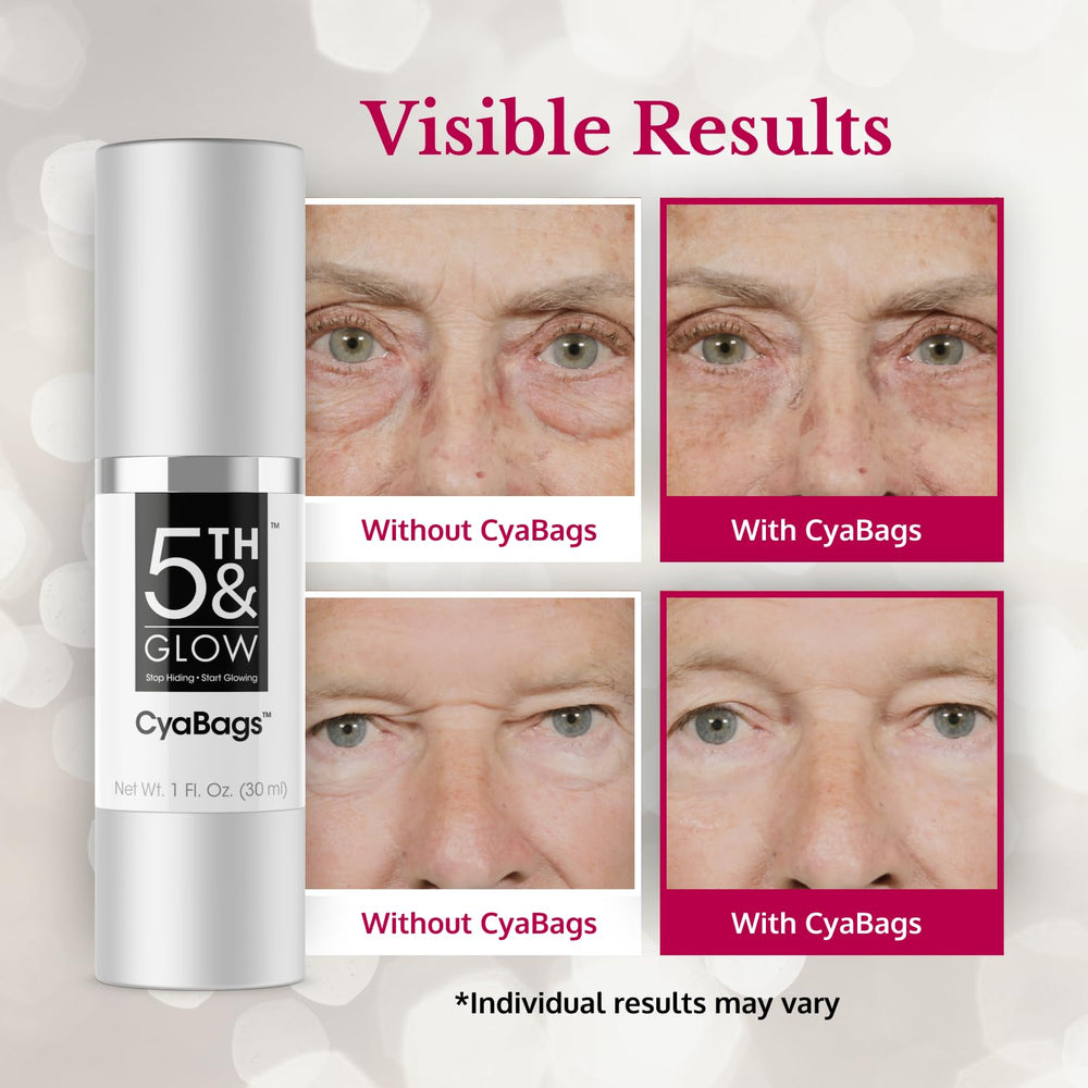 5th & Glow Cyabags under-eye application promotes smoother skin