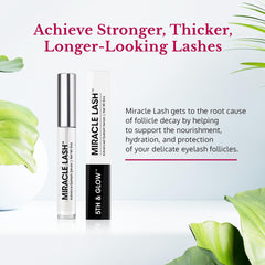 5th & Glow Miracle Lash serum wand for precise nightly application.
