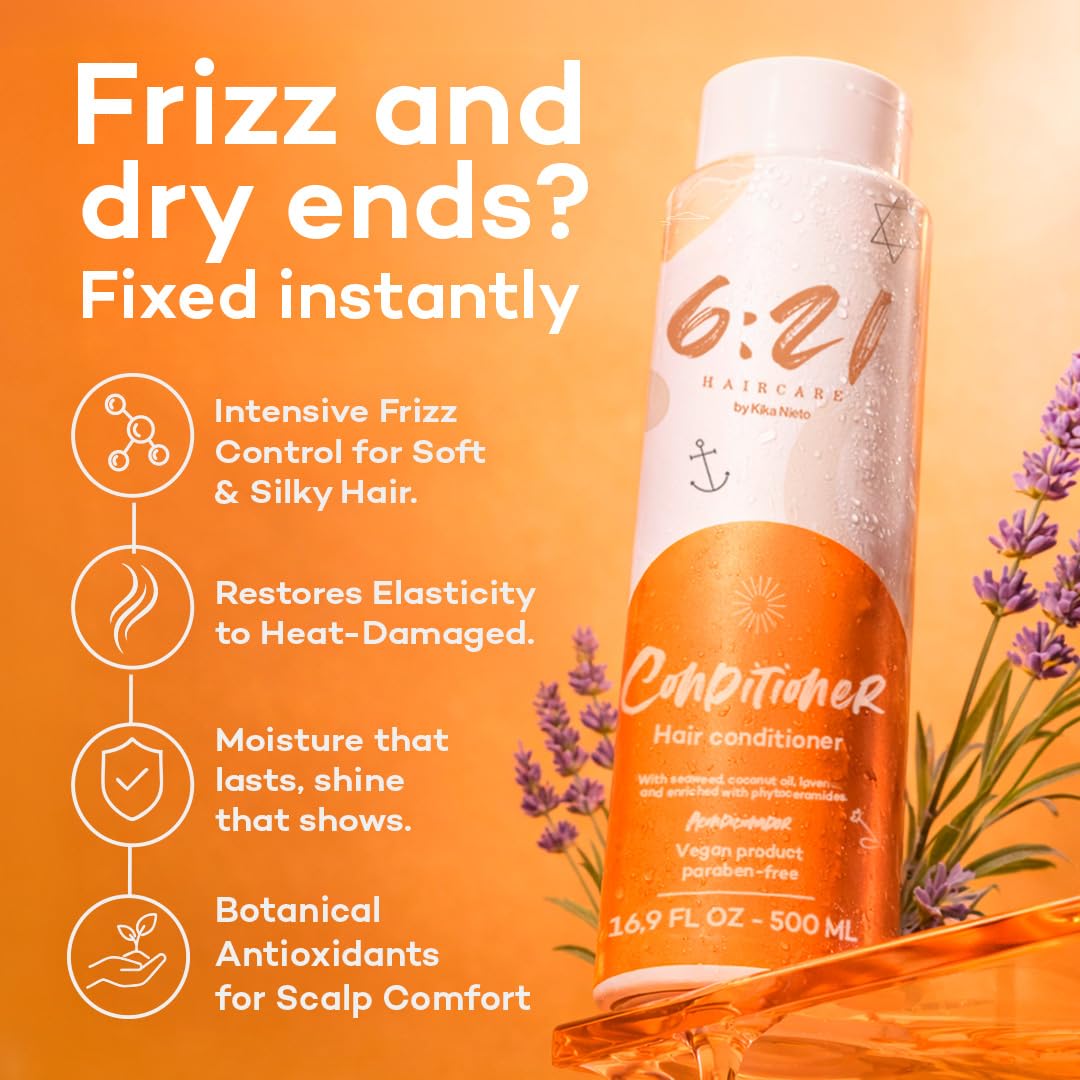 621 Haircare lavender oil drops close-up, light fragrance with daily conditioning.