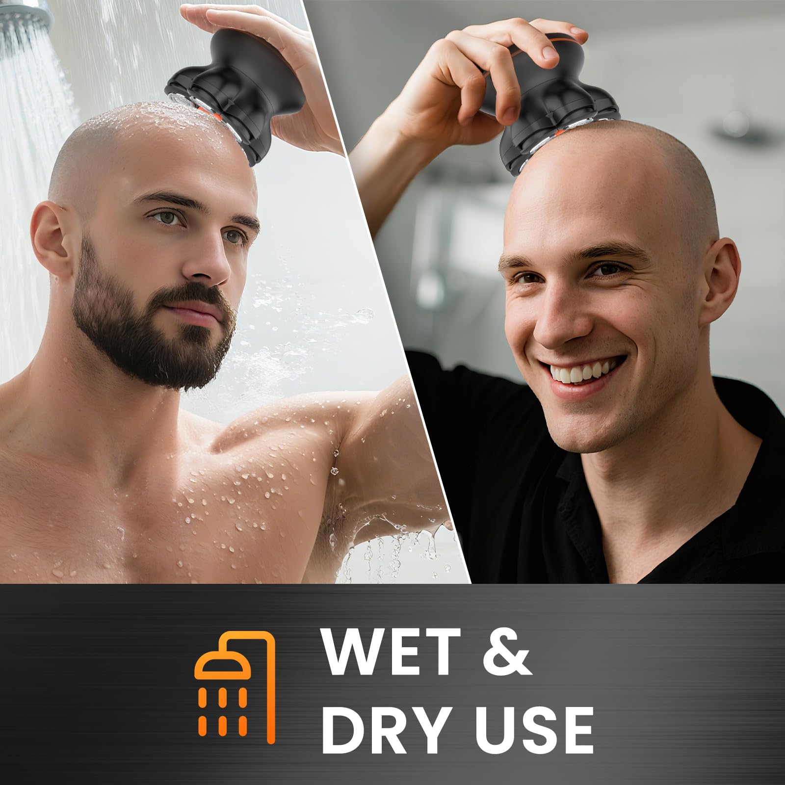 7D head shaver easy-to-clean design for quick maintenance