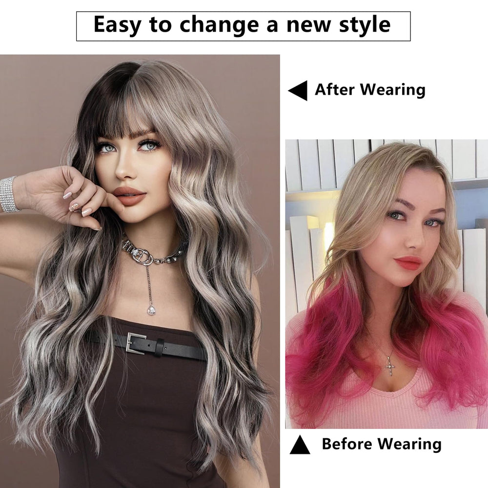 7JHH WIGS 27 inch length enables dramatic, voluminous waves.