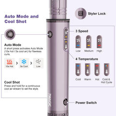 7MAGIC 7-in-1 attachments highlight versatile styling options