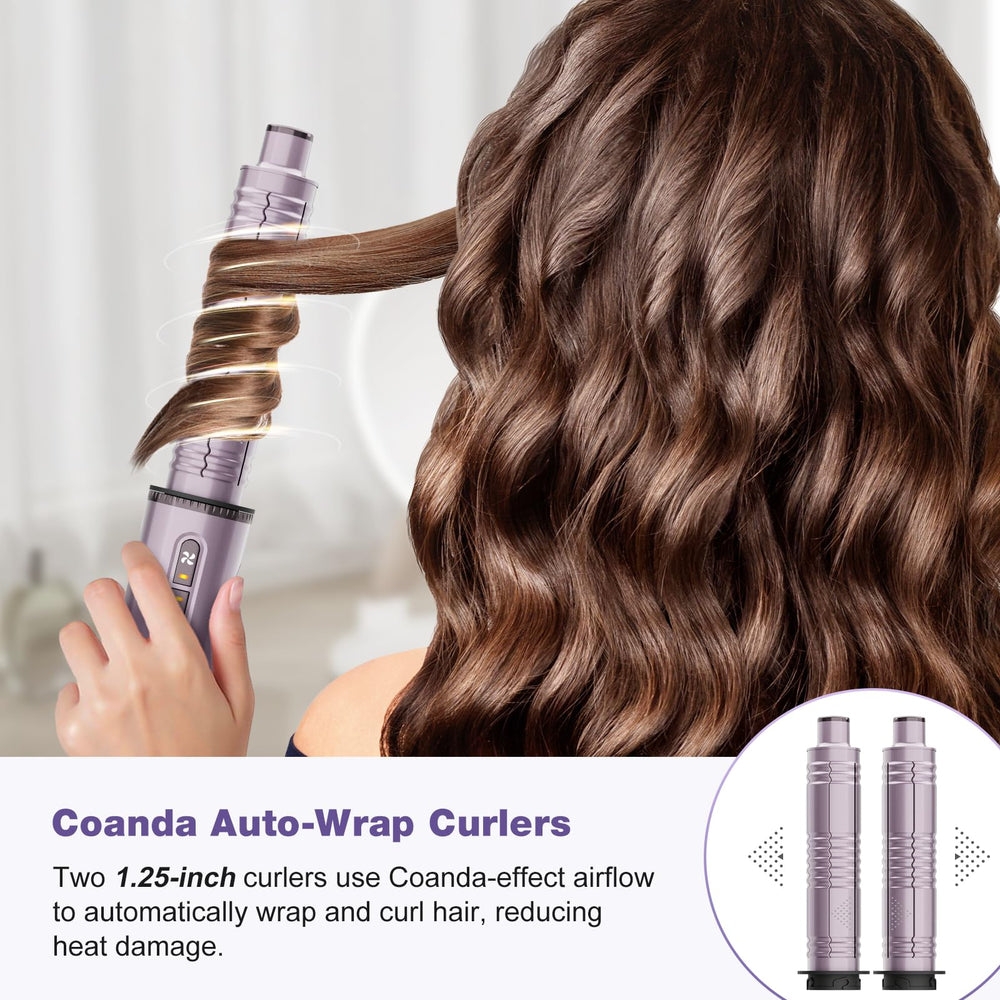 7MAGIC auto-wrap curlers in action for natural curls