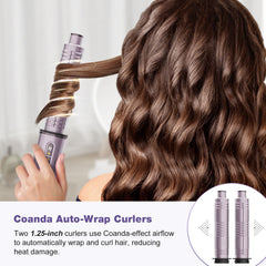 7MAGIC auto-wrap curlers in action for natural curls
