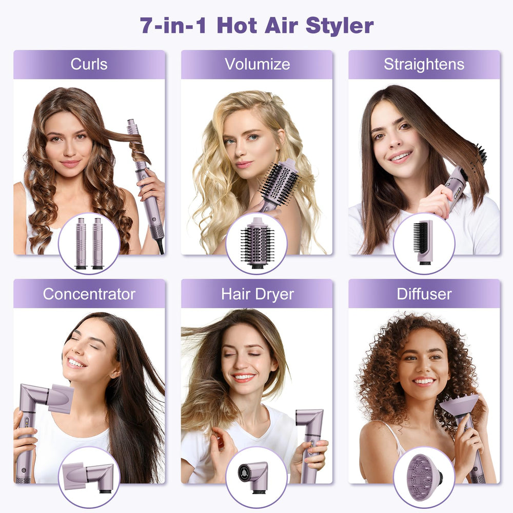 7MAGIC hot air styler wrap side view with ergonomic grip