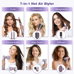7MAGIC hot air styler wrap side view with ergonomic grip
