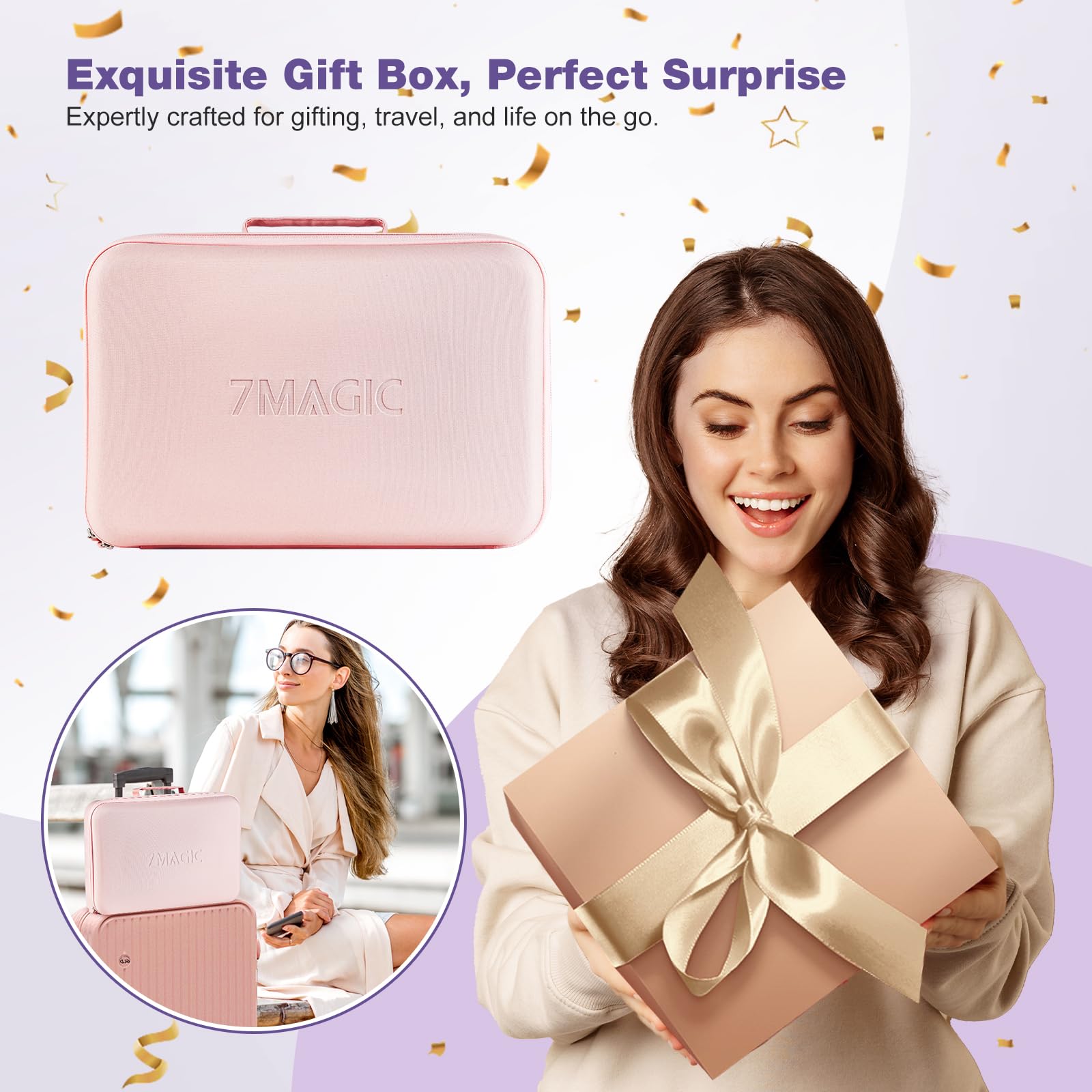 7MAGIC lightweight styler in hand for easy daily use