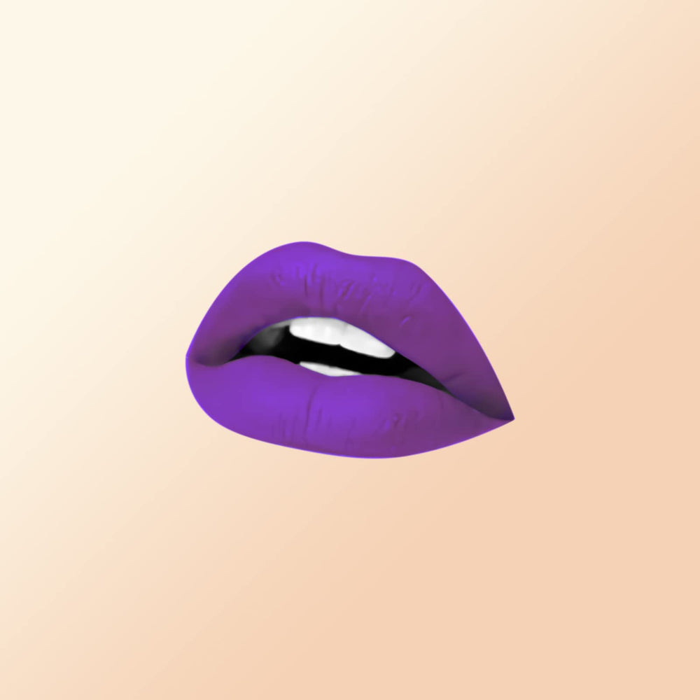 7V HOME BEAUTY Purple Matte Lipstick 744 waterproof finish offers smudge resistance during activities