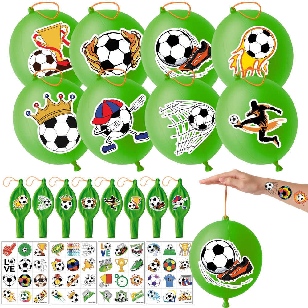 91BALLOONS soccer punch balloon green 18-inch ready for party games