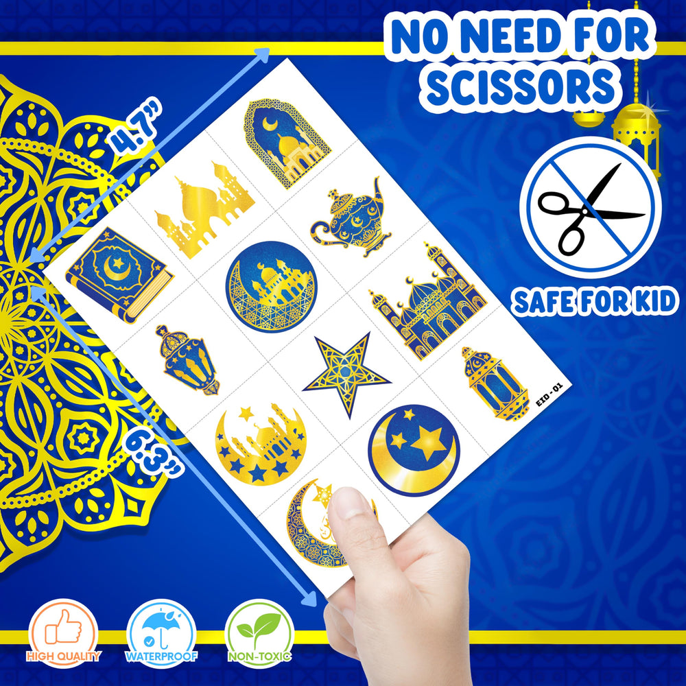91TATTOOS Party balloons design sheet, perfect for Ramadan Eid party decorations.