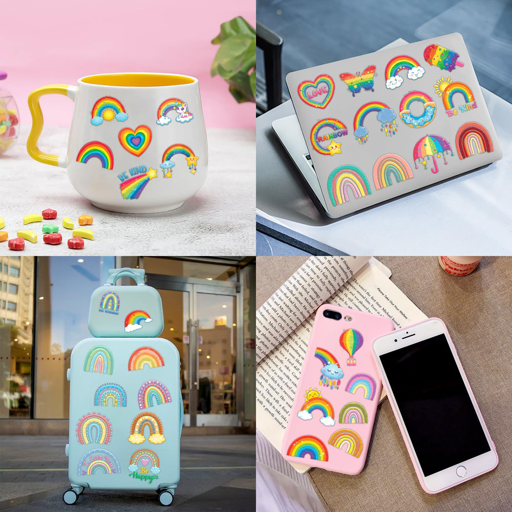 91TATTOOS rainbow pastel tattoo sheets offer colorful decorations for crafts.
