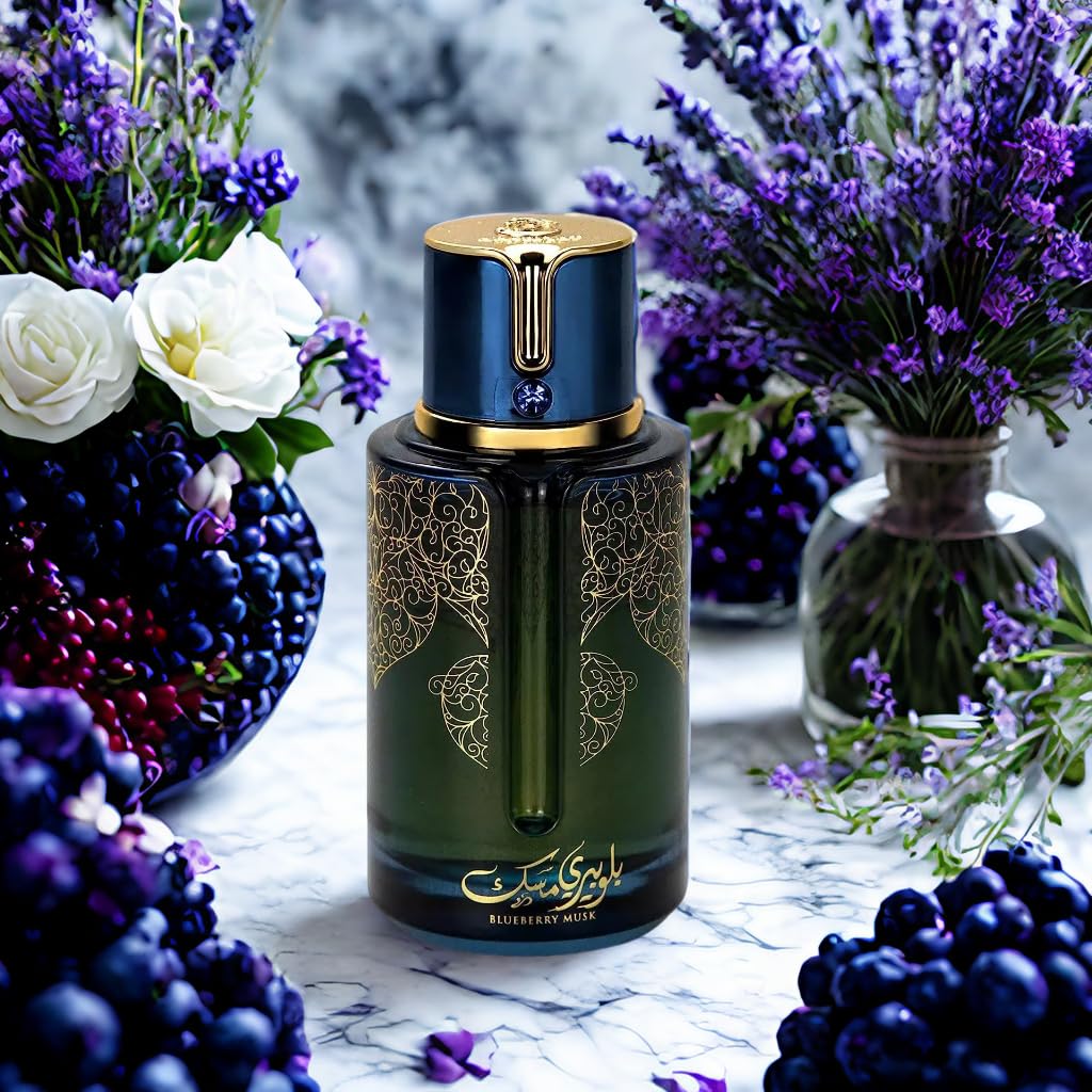 9 O'CLOCK BlueBerry Musk top-notes visual emphasizes fresh berry opening.