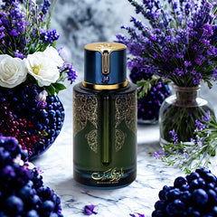 9 O'CLOCK BlueBerry Musk top-notes visual emphasizes fresh berry opening.